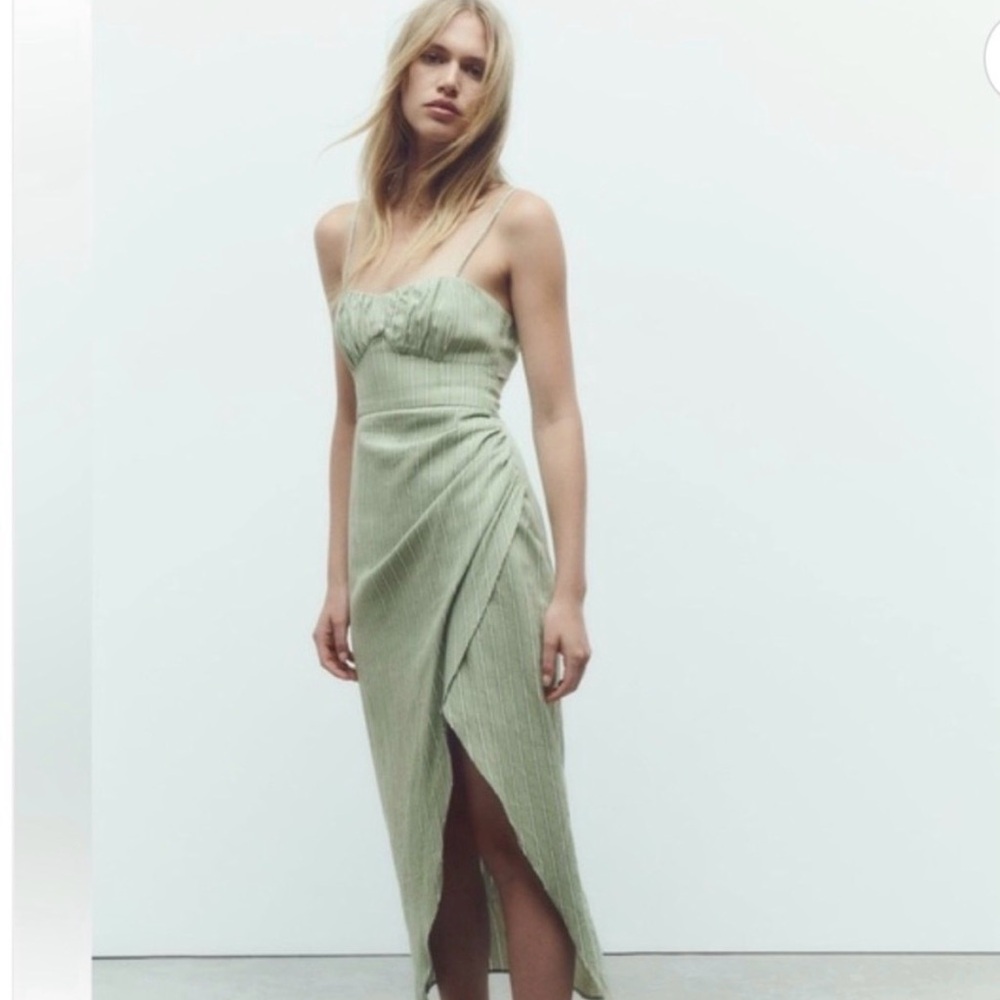 Zara Green Women's Dress
